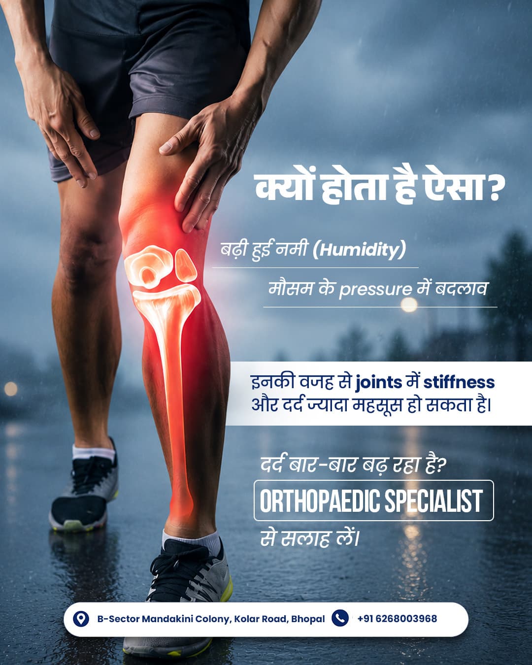 Orthopaedic specialist joint pain awareness creative